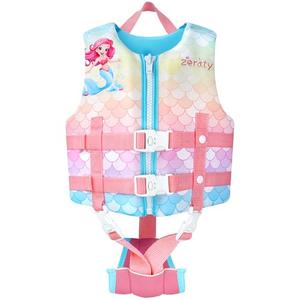 Zeraty Toddler Swim Vest Neoprene Kids Float Jacket Swimming Aid for Children Girls and Boys with Dual Adjustable Safety Straps, XL (35-40kg)