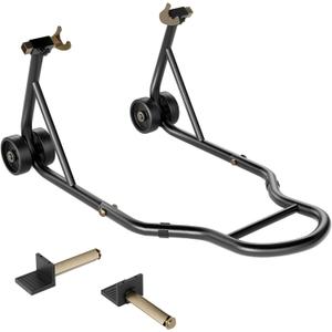 SPECSTAR Motorcycle Stand, 441 Lbs Capacity Rear Wheel Lift with U+L Adjustable Swingarm Spool, Heavy Duty Paddock Stand for BMW Suzuki Yamaha Honda Kawasaki, Black