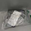 Moforoco 5-Pack Shower Caddy, L-Shaped, 10.2in Diameter, 90-Degree Right Angle, Rustproof, Easy Installation, 12 Hooks, Soap Holder, Adhesive Corner Shower Organizer, Black