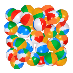 50 Pack Beach Balls Bulk, Inflatable Pool Toys Beach Toys for Kids Beach Balls for Summer Water Games