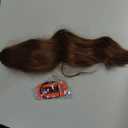 Felendy Ponytail Extension, 18" Wrap Around Long Ponytail Hair Extensions Wavy Curly Clip in Pony Tails Hairpieces For Women (Dark Black)
