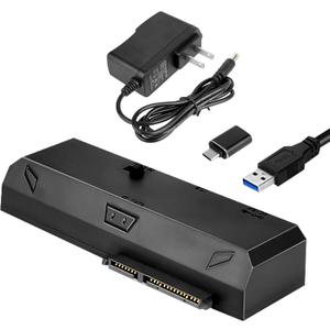 SATA to USB Adapter for 2.5 3.5 Inch HDD/SSD Hard Drive Disk, Optical Drive, with 12VPower Adapter, 2-in-1 SATA to USB Adapter