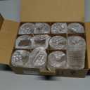 12 Pack Clear Votive Candle Holders Tea Light Candle Holders Bulk Tealight Glass Candle Holder for Table Weddings Party