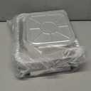 NEEBAKE 20 Set Disposable Aluminum Pans with Lids Assorted Sizes - 10 Large 10.25x12 Foil Pans Half Size & 10 Small 8x8 Tin Foil Baking Pans, Tin Trays Containers for Meal Prep, Food Cooking, Roasting