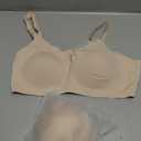 Lehoba Women's Wireless Push Up Bra Scalloped No Underwire Comfortable Bras Full Coverage Seamless Tshirt Everyday Bralettes, Medium