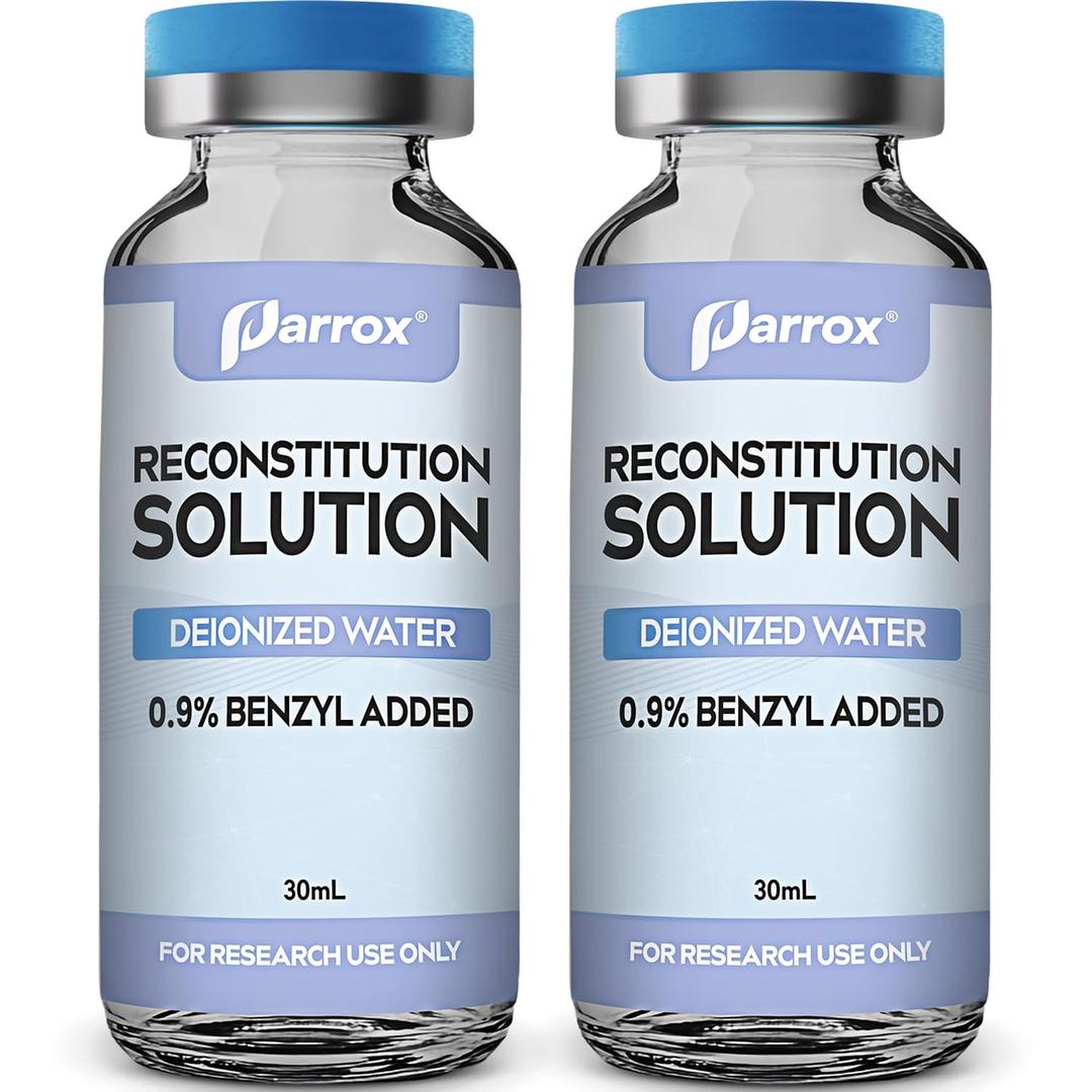 Reconstitution Solution 2-Pack, 30mL in Premium Glass Vials with Flip-Off Caps, Triple Sealed