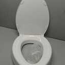 KOHLER 25875-0 Hyten 3" Height, Elevated Soft Close Elongated Toilet Seat, Contoured Seat with Grip-Tight Bumpers, Quick-Attach Hardware, No Slam Toilet Seat, White