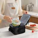 BALEINE Insulated Lunch Bag for Men Women, Leakproof Cooler Bag with Adjustable Shoulder Strap for Work Picnic, Lunch Box for Women Men (Small, Black)