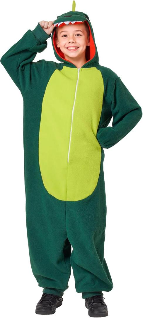 Wildarms Kids Dinosaur Costume Animal Fancy Jumpsuit Halloween Costume for Boys Girls (3-4)