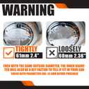 2.15Inch 55MM Wheel Center Caps for Ford Edge Escape Focus Fusion Rim Hub Caps 6M21 1003 AA, Pack of 4 (Silver, Outer 55MM, Inner 51MM, Easy DIY Installation)