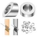 BLIKA 10 Pack 5/16" ID Angle Washers for Cable Railing Stair Ends, Stainless Steel 30 Degree Angle Beveled Washer for 1/8", 3/16" Invisible Cable Railing Hardware, Cable Railing Angled Washer