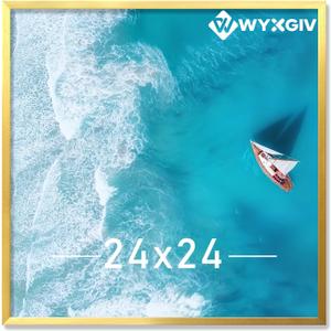 Gold 24x24 Picture Frame Lightweight yet Durable Frame Wall Hanging