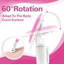 Razors for Women Include 2 Non-Slip Handles and 14 Blade Refills with a Shower Holder, 5 Premium Blades Women's Razors for Shaving with 360 Lubrication Reduces Irritation, Pink