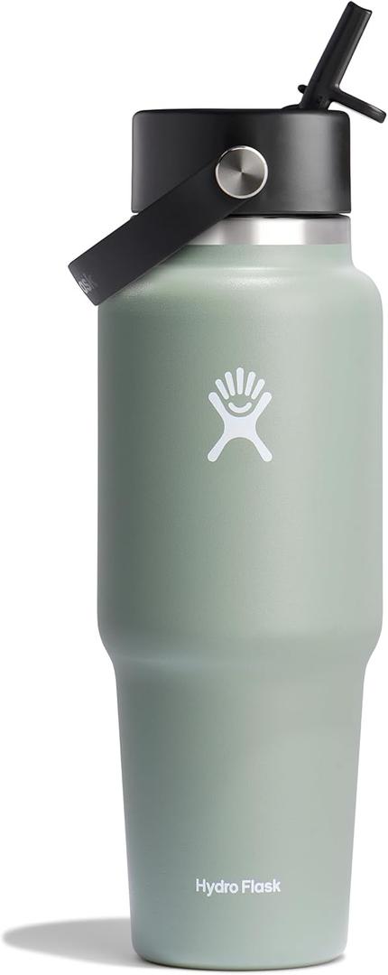 32 Oz Wide Flex Straw Travel Bottle Trillium (Agave)