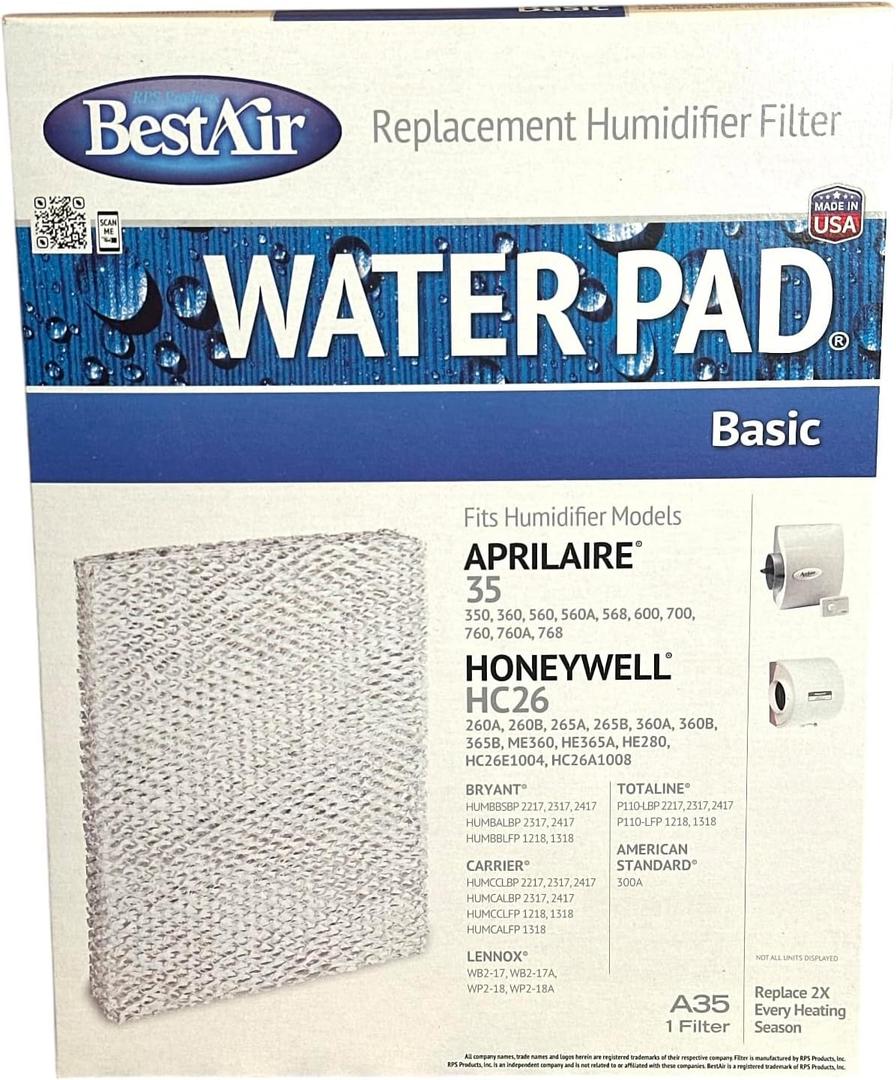 BEST AIR Humidifier Filter A35 (Pack of 2)