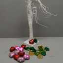 Valentine‘s Day Tree Decor 24 Inch Lighted Birch Tree with 23  Pcs Tree Ornaments 12 Valentines Heart Ornaments 12 St Patrick's Day Shamrocks Ornament