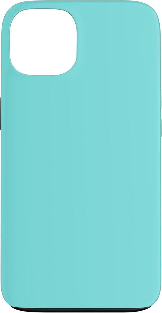 Matte Plain Aqua-Teal 2021 Blue Phone-12 Cute Solid-Color Case for iPhone 13