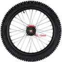 19 inch Front Rim Wheel 70/100-19 Tire Tube Assembly for Apollo RFZ SSR 125cc 140cc DB KLX125 KX85 TTR125 YZ85 YZ80 RM80 Dirt Pit Bike Tao Tao BD17 with 15mm Axles Includes Brake Rotor (19 inch)