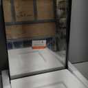 Keonjinn Black Bathroom Mirror 16 x 20 Inch, Metal Framed Small Black Mirror, Rectangular Wall Mount Mirrors Square Corner, Modern Farmhouse Bathroom Vanity Mirrors for Over Sink(Horizontal/Vertical)