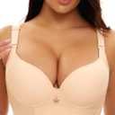 SEA BBOT Women Seamless Push Up Bra Padded Soft Underwire T-Shirt Bras 32A-46DD