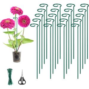 Kingsyard 36 Inch Plant Support Stake - 20 Pack, 4.5mm Thick All Metal Garden Plant Stakes Plant Prop for Single Stem Flowers Dahlia Lily Rose Peony Hydrangea Tomatoes Sunflower Gladiolus