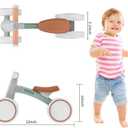 SEREED Baby Balance Bike for 1 Year Old Boys Girls 12-24 Month Toddler Balance Bike, 4 Wheels Toddler First Bike, First Birthday Gifts (Green)
