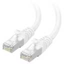 Cable Matters 10Gbps Snagless Short Shielded Cat 6A Ethernet Cable - 1ft, Cat 6A Cable, Cat6A Cord, Ethernet Cord, White