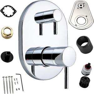 UT3290 Chrome Shower Valve Trim Kit for Moen Align M-CORE 3-Series 2-Handle Shower Faucet Trim, Shower Handle trim Includes 1213 Cartridge for Moen U232 U362 M-CORE Mixing Valve, Valve Required