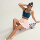 RUNNING GIRL Sports Bra for Women,Y Back Molded Cup Medium Impact Sports Bras with Sewn in Pads (X-Large, Deep Blue)