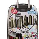 Rockland Departure Hardside Spinner Wheel Luggage, Carry-On 20", New York