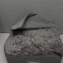 Uttermara Faux Fur Weighted Blanket Twin Size 15 Pounds, 48" x 72" Sherpa Heavy Blanket Throw for Couch Sofa Bed, Super Soft Plush Fleece & Warm Cozy Sherpa Reverse, Great for Calming and Relax, Gray (Grey)