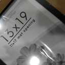 Americanflat 13x19 Picture Frame with Shatter-Resistant Glass - Use as 11x17 Frame with Mat or Display 13x19 Photo Without Mat - Hudson Collection - Wide Picture Frames for Wall Display - Black