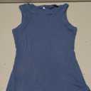 Zeagoo Womens Sleeveless Crewneck Ribbed Tank Tops Casual Basic Summer Top Slim Fitted Racerback Shirts (Small, Dark Blue)