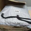 VOSSER Queen Air Mattress with Built-in Pump,18''Fast & Easy Inflation/Deflation Inflatable Mattress, Foldable Blow Up Mattress with Storage Bag, Inflatable Bed for Home, Camping & Guests (Navy Blue)