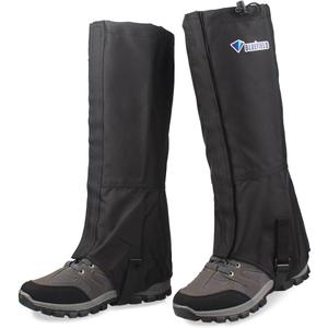 MAGARROW Leg Gaiters Hiking Snow Boot Gaiter Outdoor Waterproof Gaiters Shoes Cover Oxford Fabric (Large, Black)