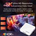 Android 14.0 TV Box 2025, LEFFOT H313 4K Ultra HD Streaming Device for TV with BT 5.4, 2GB RAM + 16GB ROM, Smart TV Box with Voice Remote, USB 3.0, HDR 10, 2.4G & 5G WiFi 6