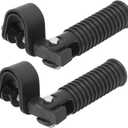 SIXRUN Motorcycle Foot Pegs Clamp Footrest Mount Engine Crash Bar (Black), SIXRUNgognsf3hym-11