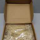 Reallnaive 150 Pcs Plastic Swizzle Sticks 7.5 Inch Wedding Cupcake Toppers Valentine's Day Gold Glitter Cocktail Drink Stirrers Reusable Drink Stirrers for Beverage Coffee Wedding Party Favor