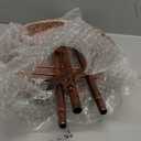 Metal Bird Bath for Outdoors Garden Birdbath Bowl, 39.6" Height Bird Feeders for Outside with 5 Prongs Base Stake, Standing Birdfeeders for Yard Lawn Decor (Vintage Copper)