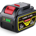 FOR DEWALT DCB609 20V/60V MAX FLEXVOLT LI-ION 9.0AH BATTERY DCB609-2 DCB606