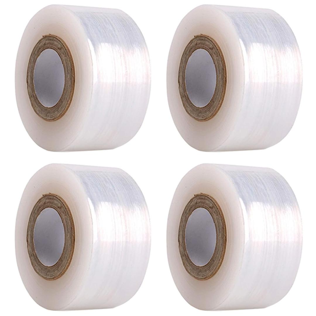 4 Pcs Grafting Tape for Fruit Trees Floral Tape Grafting Tools Plant Tape Garden Plant Nursery Tape PE Stretchable Self Adhesive Membrane Clear Floristry Film