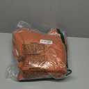 INOVADAY 100% Blackout Curtains for Bedroom, Black Out Curtains 96 Inch Long, Clip Rings Linen Blackout Drapes, Thermal Insulated Room Darkening for Living Room, 2 Panels - Orange,W50xL96