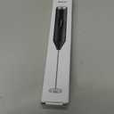 Bonsenkitchen Powerful Milk Frother for Coffee, Fast Handheld Drink Mixer with Stainless Steel Whisk, Battery Operated Hand Frother Stirrer Wand-Black
