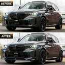 Front Bumper Lip Splitter Compatible with 2024-2026 BMW X5 G05 LCI M Sport, Front Lip Spoiler Protector MP Style Front Air Dam Chin Splitter ABS Glossy Black