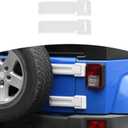 RT-TCZ for Jeep JK Tailgate Hinge Cover Trim White for Jeep Wrangler JK JKU 2007-2017 White Exterior Accessories 2pcs, White