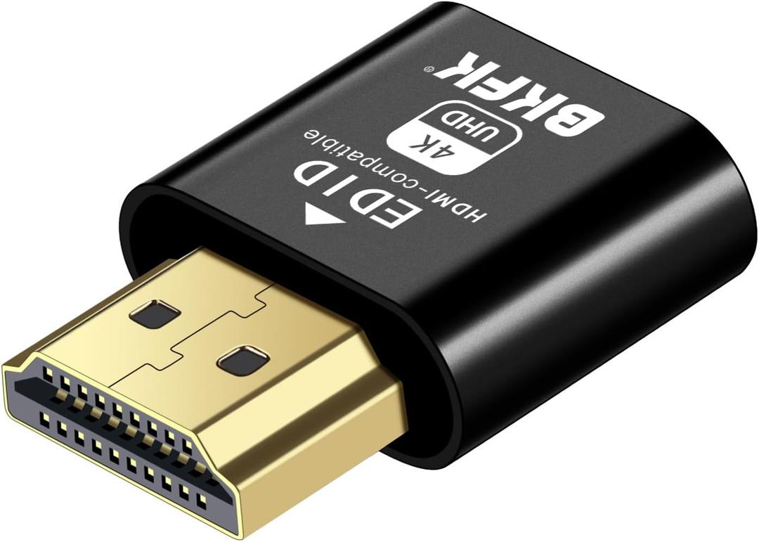 4K hdmi Dummy Plug - Display to hdmi Adapter, Luna Display Virtual Window for Home-edid Emulator-Dummy, display port Headless dummie dongle120Hz(4K-1-1)