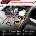 Cup Holder Coaster Fit for 2025-2026 Toyota Camry Accessories Wireless Charging Pad Mat Cup Holder Pad Liner Inserts Interior CupHolder Liner for Toyota Camry(for Camry)