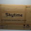 Skytime Basketball Hoop,Height Adjustable Basketball Goal System with 44 inch Backboard,Portable Pool Basketball Hoop Outdoor/Indoor for Children/Adults