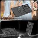 Giyer Heavy Duty Case for Samsung Galaxy S23 Ultra Case Military Grade Shockproof Rugged S23 Ultra 5G Phone Case for Samsung Galaxy S23 Ultra Protective Cover with Ring Magnetic Kickstand (Black)