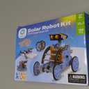 Sillbird Solar Building Robot Kit STEM Gift for Boys Aged 8-13, DIY Science Educational Toys for Kids Teens Birthday, 12-in-1 Solar or Battery Powered Robotic Set with 197 Pieces (Blue)